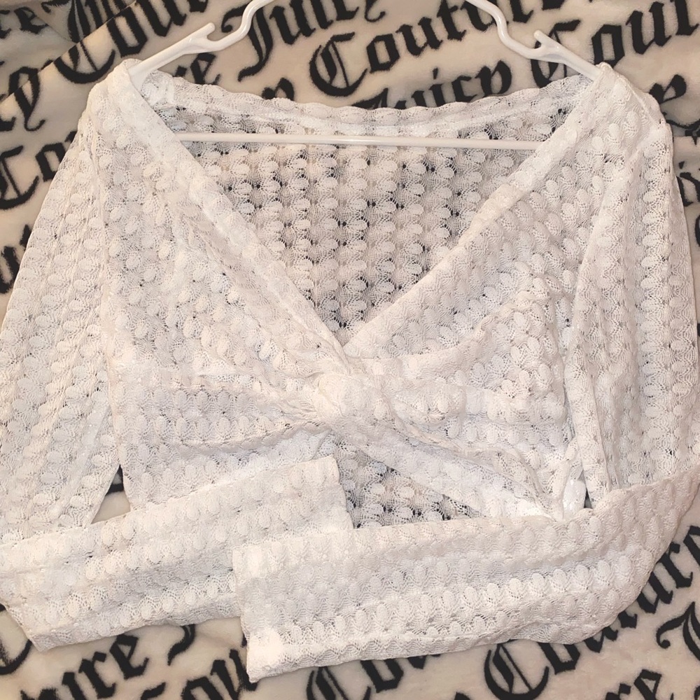 Cute white cover up
